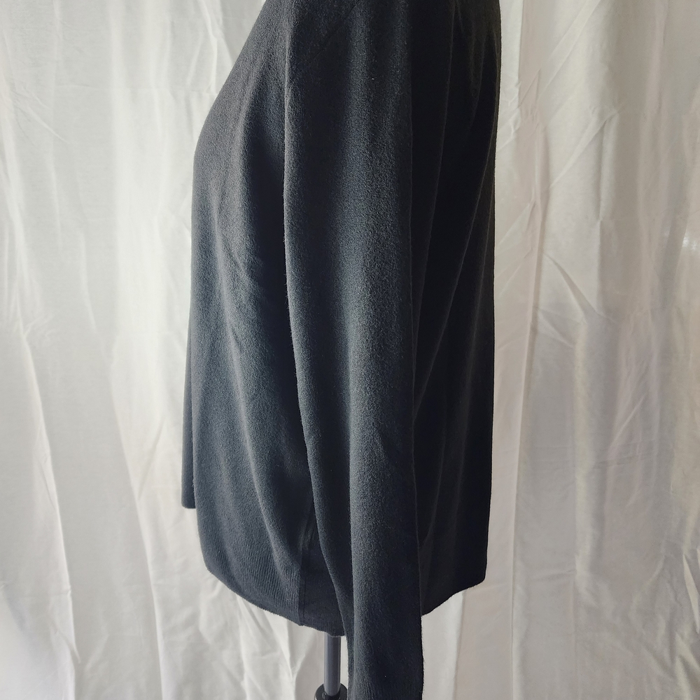 A New Day Black Crewneck Sweater - Women's Cashmere Like - Picture 4 of 7